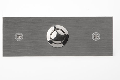 HUBER Campanello a Pulsante da Incasso in Acciaio Inox e Ottone - Interruttore per Campanello