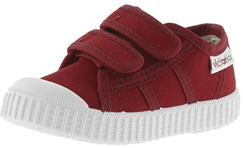 victoria Sneaker Unisex 1915 Tela & Doppia Chiusura A Strappo & Punta Rinforzata 136606 per Bambini Carmin 21