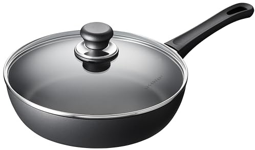 SCANPAN Classic Schmorpfanne mit Deckel 26 cm | Stratanium Antihaftbeschichtung | Pfanne für Ceran- & Gasherde | Backofenfest | Dänische Qualität | Non stick pan