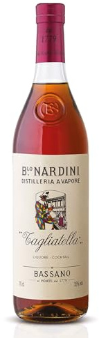 NARDINI Tagliatella Liquor 35% vol. - Grappa mit Sauerkirschdestillat, Bitterorange, Gewürzen und Kräutern verfeinert - fruchtig, harmonisch mit deutlichem Kirschgeschmack (1 x 0,7l)