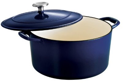 Tramontina Enameled Cast Iron Covered Skillet, 10-Inch, Gradated Red