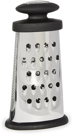 Berghoff 1100194 Rallador ovalado 15.50 cm, color negro y acero inox