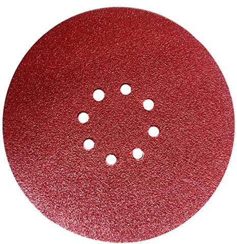Schleifscheiben 225 mm, 8 Loch, Körnung 40-180, Klettverschluss, für Trockenbauschleifer und Winkelschleifer (30 Stk 8 Loch Körn.40-180 je 5 Stk.)
