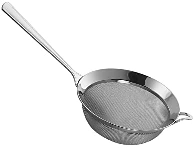 PIAZZA - Colino Acciaio Inox Maglia Fine Piccolo 7 Cm - Setaccio da Cucina Liquidi e Alimenti (Spremute, Frullati, Sughi, Salse, Creme, Farina, Pasta, Riso) Aggiungilo al tuo Set Utensili da Cucina