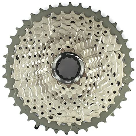 Shimano 11V.11/46 2017 Deocre XT Fahrrad-Kassette, Zahnkranz-Kassette-2093085720, schwarz/Silber, Einheitsgröße