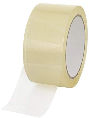 baytronic Packband Klebeband Paketklebeband leise 66m x 50mm 48? braun o. transparent (1x Rolle, transparent)