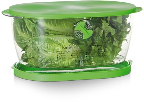 Prep Solutions by Progressive Lettuce Keeper Produce Storage Container, 4.7 Quarts, Green (LKS-06)