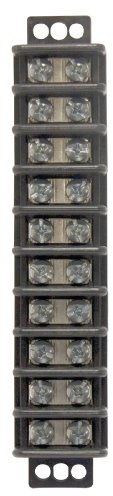 Gardner Bender GTB-410 10-Pole Terminal Block , Black