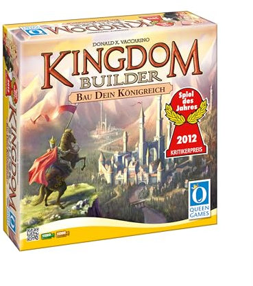 Queen Games Kingdom Builder - Basisspiel, Brettspiele Spaß ab 8 Jahren für 2-4 Spieler, Spiel des Jahres 2012, Gesellschaftsspiele für Erwachsene & Kinder