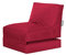 Beauty.Scouts Sitting Point only by Magma Twist Scuba Indoor und Outdoor Sitzsack, Plüsch Sitzkissen, Waschbar, Sessel für Kinder & Erwachsene, rot