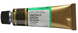 Mijello Mission Gold Class Water Color Paint, 15ml Tube, Emerald Green, (W588)