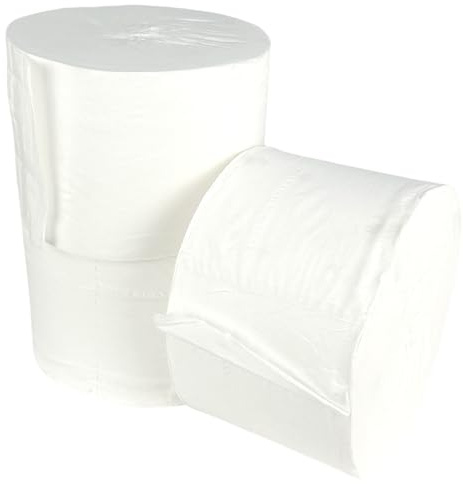 White Coreless Toilet Rolls 2 ply 800 Sheets Per Roll 36 Rolls Per Case