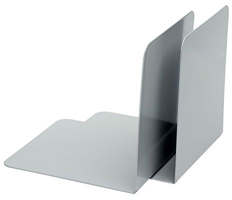 ALCO-Albert 4302-29 - Fermalibri in metallo, 130 x 140 x 140 mm, 2, colore: Grigio