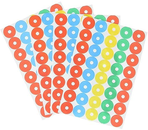 AVERY Zweckform 3055 Verstärkungs Ringe (Folie, reißfest) 160 Aufkleber bunt