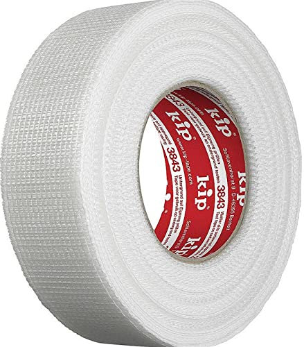 Ruban à joint Kip - Ruban en tissu permanent en fibre de verre 48 mm x 90 m - Pour travaux de réparation et de remplissage - Fixation facile - Autocollant et indéchirable