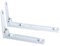 White Microwave Brackets With Extendable Arms