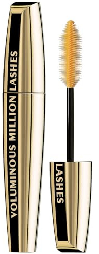 L’Oreal Paris Makeup Voluminous Million Lashes Mascara, Volumizing Collagen Infused Eye Makeup, Amplifying Mascara Brush, Washable, Black, 0.32 Fl Oz., 1 Count