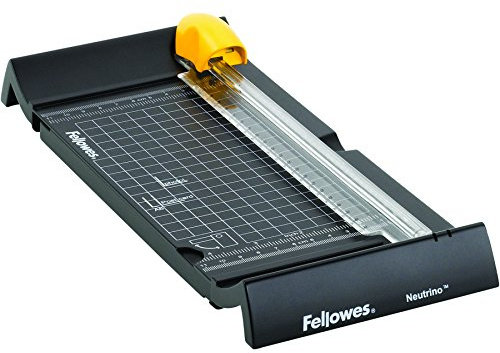 Fellowes Neutrino A5 Paper Cutter Guillotine - 24CM Cutting Length Guillotine Paper Cutter - 5 Sheet Capacity - Ideal for Home Use - Black