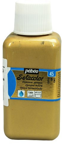 PEBEO Setacolor - Pintura opaca para tela, botella de 250 ml, color dorado brillante
