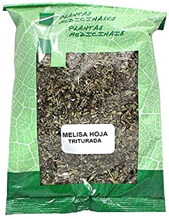 PLAMECA - Bolsa de Melisa Hoja Triturada, Hierba Natural, para Infusión, Ansiolítico y Antiespasmódico, Numerosos Beneficios, Combate el Insomnio, Efecto Calmante, Malestar Estomacal - 50 gr