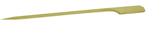Fackelmann 56636 Lot de 50 pics à brochette en bois, pic à brochette, pic en bois, ustensile de barbecue, Bois, 15 cm