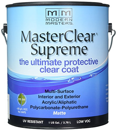 1 gal Modern Masters MCS901 Clear MasterClear Supreme Protective Clear Coat, Matte