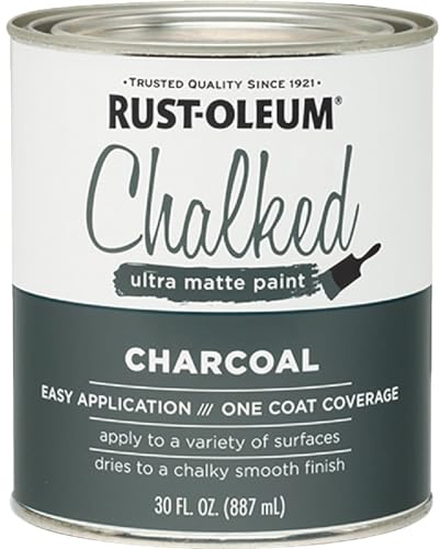 Rustoleum 285144 30 Oz Charcoal Chalked Ultra Matte Paint