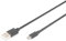 DIGITUS Cable de conexión USB 2.0 - 1,0 m - USB A (m) a USB Micro B (m) - 480 Mbit/s - cable de conexión - Negro
