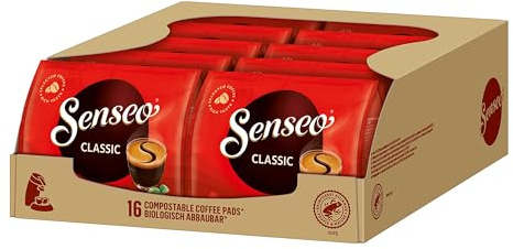 Senseo Pads Classic, 160 kaffekuddar, 10-pack, 10 x 16 drycker