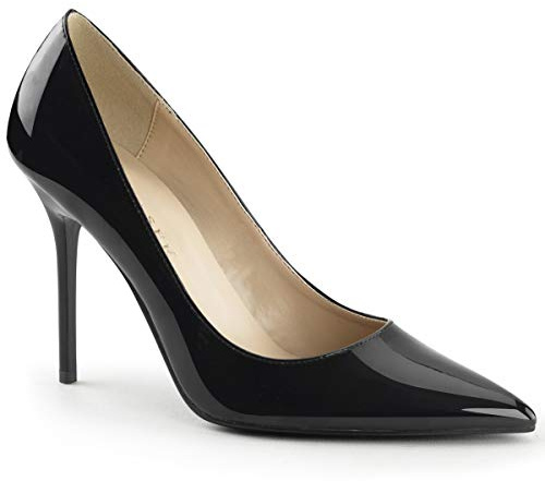Pleaser CLASSIQUE-20 - Tacones Mujer, Negro (Blk Pat), 45