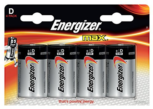 Energizer Max D - Batterie alcaline (confezione da 4)