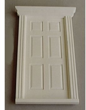 Streets Ahead Small Georgian Front Plastic Door 1/12 Scale