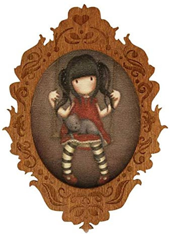 Gorjuss Chronicles – Broche en bois – Rubis et # 8203 ;