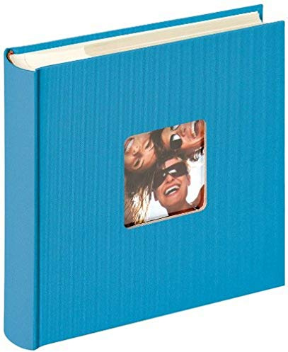 walther design Álbum de Fotos Azul océano 200 Fotos 10 x 15 cm Libro de Notas con Recorte de Portada, Fun ME-110-U
