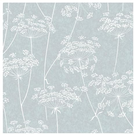 Superfresco Easy Aura Blue Wallpaper | Paste The Wall | Blue Floral | Eco-Friendly