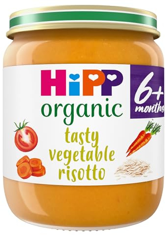 HiPP Organic Tasty Vegetable Risotto Baby Food Jar 6+ Months 125g (Pack of 6)