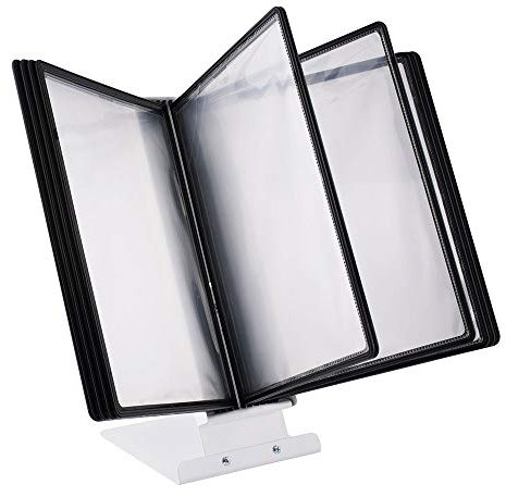 Leviatan Espositore | Supporto a pannello in metallo sulla scrivania | Supporto da tavolo in metallo