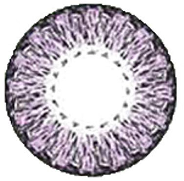 Matlens – EOS Farbige Kontaktlinsen ohne Stärke violet lila Big eyes G-217 2 Linsen 1 Kontaktlinsenbehälter 1 Pflegemittel 50ml