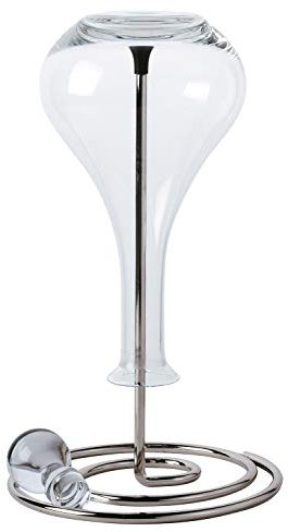 PEUGEOT Abtropfständer für Karaffen gegen Kalkablagerungen, Révolution, Metall, Höhe 33 cm, 240028, Silber