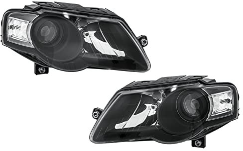 HELLA 1EL 247 014-831 DE/Halógena-Juego faros principales - 12V - Impresión óptica: negro - Número de referencia: 25 - Color de tulipa: transparente - izquierda/derecha - Juego