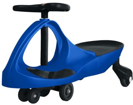 Wiggle Car - Ride on Toy for Ages 3 and Up - Toddler Ride on Toys with no Batteries, Gears, or Pedals Just Twist, Wiggle, and Go by Lil’ Rider (Blue and Black)