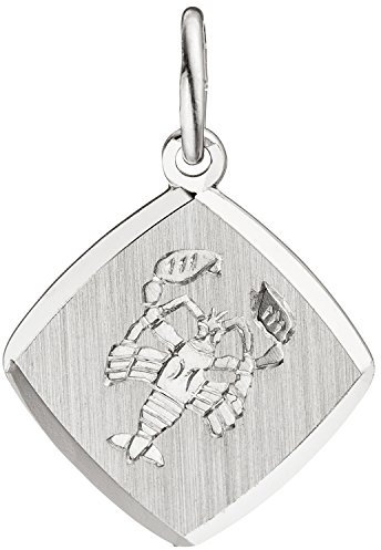 Jobo Sternzeichen-Anhänger Krebs aus 925 Sterling Silberteil teil matt