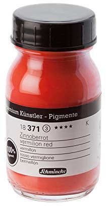 Schmincke feinste Künstler-Pigmente, Zinnoberrot - 100 ml