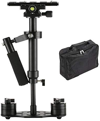 FOTOWELT S40 Stabilizzatore Fotocamera 5,75/40 cm Mini Steadycam con piastra a sgancio rapido Vite da 1/4 per videocamera DV DSLR Nikon, Canon, Sony, Panasonic-Fino a 0,2-1,5 kg/0,44-3,31 Ib