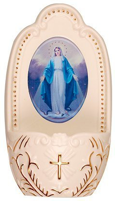 L'Eau Sainte Police – Miraculeuse du Bénitier en porcelaine.