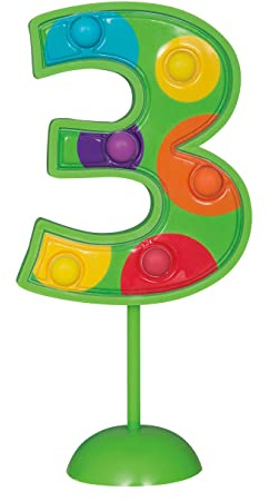 Vibrant Light-Up Accessory Green Flashing Number 3 Decoration - 6.75 (1 Pc.) - Perfect for Any Memorable Moment