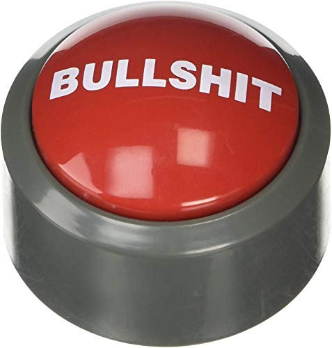 Funtime Bullshit Button - Gadget (Packaging May Vary),Red