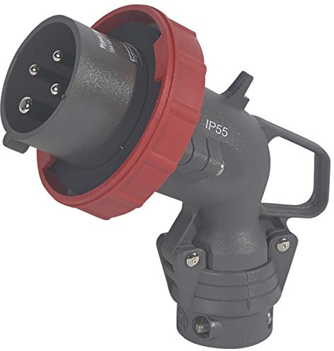 Legrand 053011 Plastique Fiche Mobile Coudée Hypra, 380V à 415V, 3P+N+T