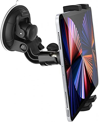 Techly 301009 Supporto Universale da Auto con Ventosa per Tablet 7-10.1 Nero