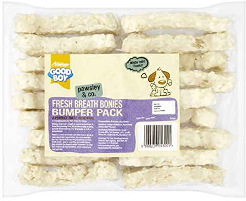 Good Boy - Munchy Fresh Breath Bonies - Dog Chews - Dental Chews For Dogs - Pack of 18 - A Perfect Treat or Reward